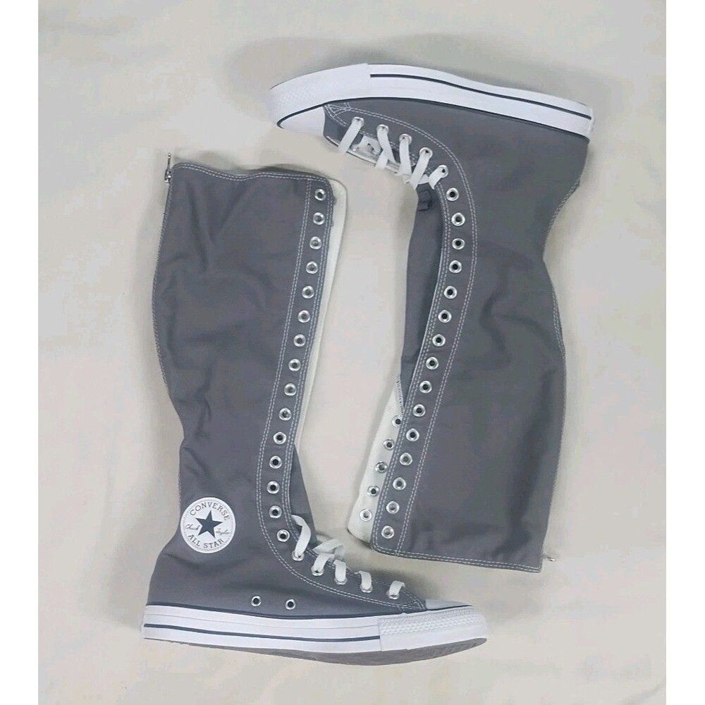 Converse CHUCK TAYLOR ALL STAR XX-HI Knee  Women's Size 10.5 SharkSkin Black NEW